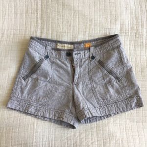 Linen stripe shorts